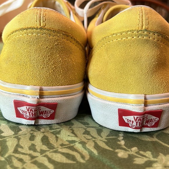 VANS- yellow canvas & suede - lightly used women’s 7/kids 5 - Picture 2 of 6